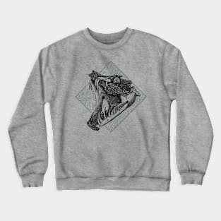 Viper Skull Black and White Crewneck Sweatshirt